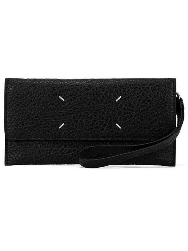 Signature Stitch Hand Strap Long Wallet Black - MAISON MARGIELA - BALAAN 2