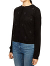 Grolla Ballerina Motif Silk Wool Cardigan Black - MAX MARA - BALAAN 4