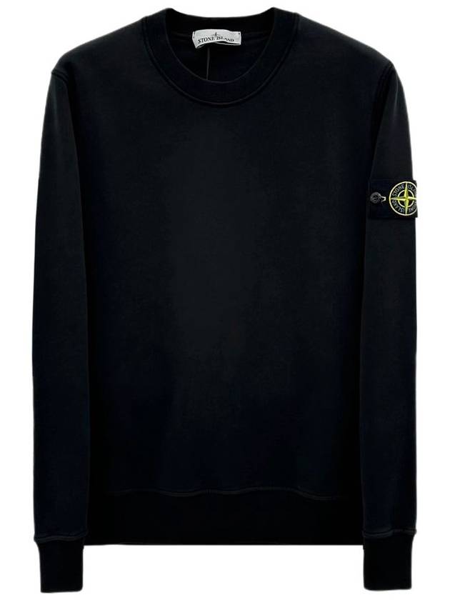 Wappen Patch Crew Neck Sweatshirt Black - STONE ISLAND - BALAAN 2