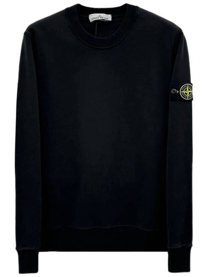 Wappen Patch Crew Neck Sweatshirt Black - STONE ISLAND - BALAAN 2