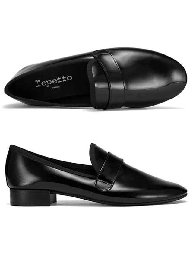 Women's Michael Patterned Leather Loafers Black - REPETTO - BALAAN 6