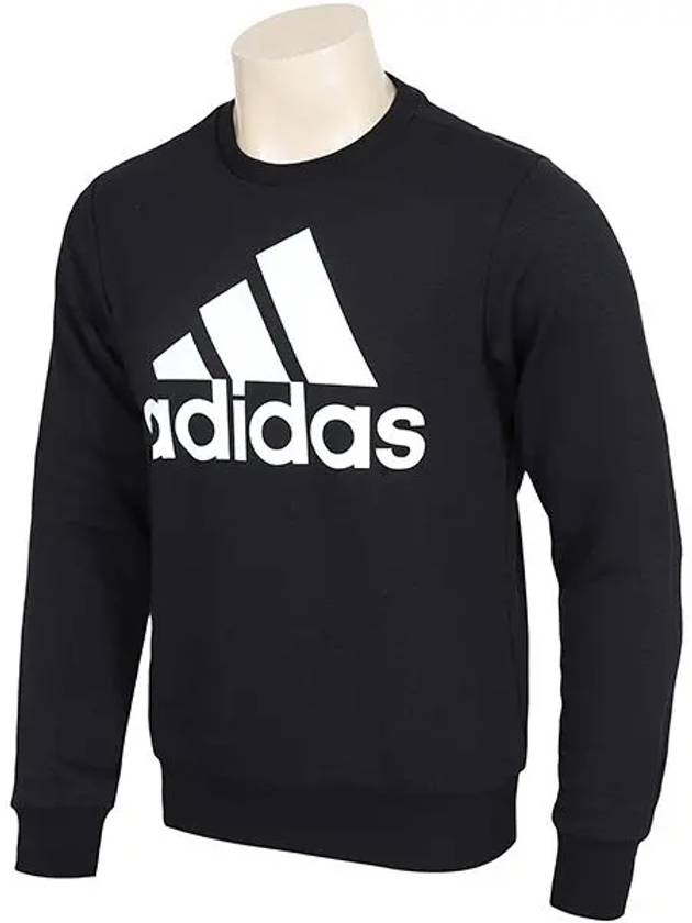 Men's Big Logo Fleece Sweatshirt Black - ADIDAS - BALAAN 3