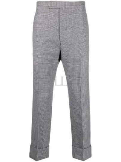 Herringbone Backstrap Wool Straight Pants Grey - THOM BROWNE - BALAAN 2