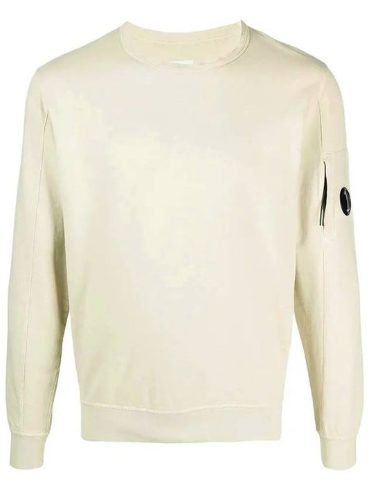 Men's Light Fleece Lens Wappen Sweatshirt Ivory - CP COMPANY - BALAAN 2