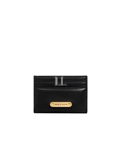 Logo Plaque Card Wallet Black - ALEXANDER MCQUEEN - BALAAN 2