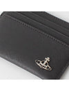 Saffiano Slim Card Wallet Smoke Grey - VIVIENNE WESTWOOD - BALAAN 4