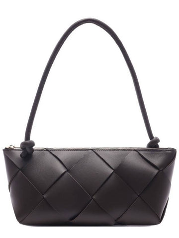 Bottega Veneta Cassette Mini Shoulder Bag Dark Brown - BOTTEGA VENETA - BALAAN 1