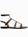 SS Rockstud Slide Sandals Black PW2S0A05VOD 0NO - VALENTINO - BALAAN 1