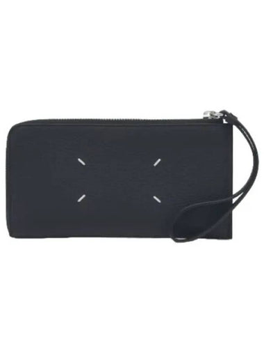 Stitched Strap Zip Around Pouch Black - MAISON MARGIELA - BALAAN 1