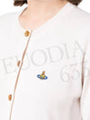 Bea Logo Cardigan Cream - VIVIENNE WESTWOOD - BALAAN 4