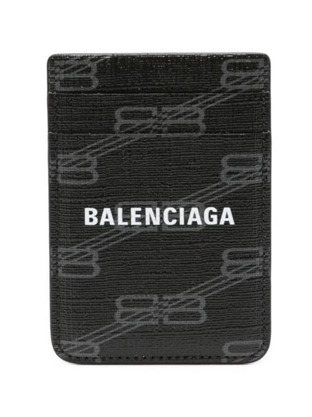 Signature Magnet Card Wallet Black - BALENCIAGA - BALAAN 1