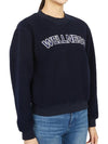 Sherpa Fleece Crew Neck Sweatshirt Navy - SPORTY & RICH - BALAAN 4