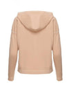 Women's Pluto Wool Cashmere Hoodie Zip-up Beige - MAX MARA - BALAAN.