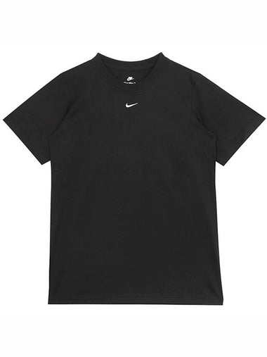 Sportswear Small Swoosh Short Sleeve T-Shirt Black - NIKE - BALAAN 1