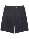 cotton blend wide fit shorts OF5703LABLACK - ONOFF - BALAAN 1