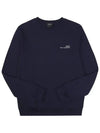 Men's Item Logo Sweatshirt Navy - A.P.C. - BALAAN 6