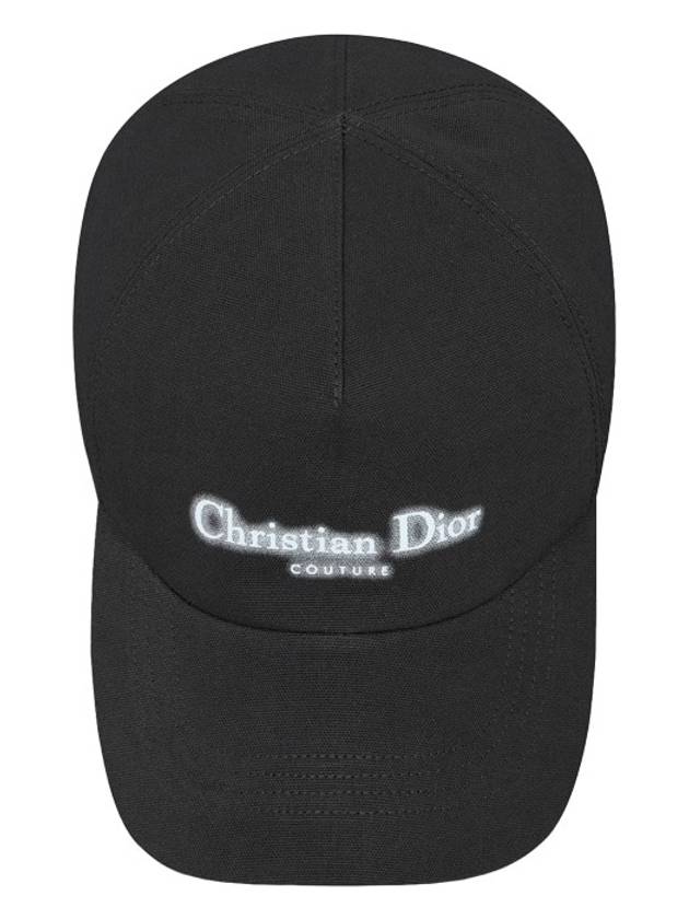 Halo Effect Logo Couture Ball Cap Black - DIOR - BALAAN 4