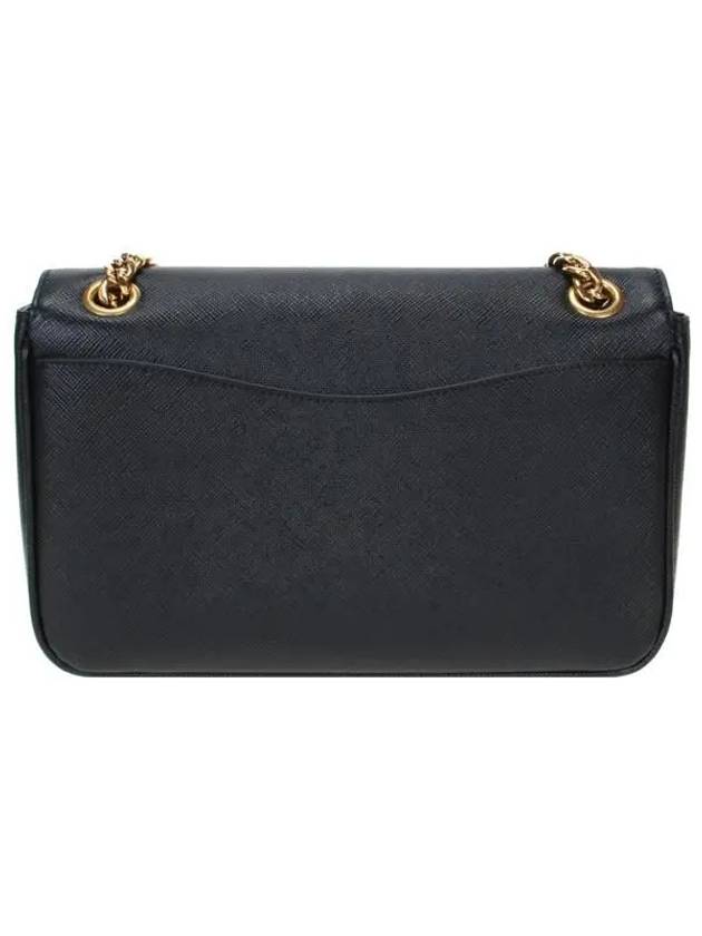 Saffiano Chain Cross Bag Black - PRADA - BALAAN 5