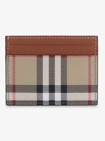 Check Card Wallet Beige - BURBERRY - BALAAN 2