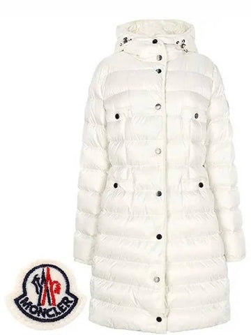 White Hirma hooded goose down jacket 034 1210625 - MONCLER - BALAAN 1