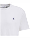 Polo Pony Logo Short Sleeve TShirt White 710811284 002 - RALPH LAUREN - BALAAN 3