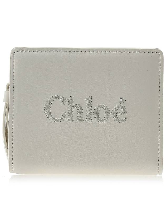 Sense Soft Leather Half Wallet White - CHLOE - BALAAN 2