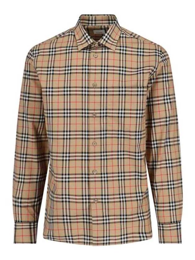 Vintage Check Pattern Long Sleeve Shirt Beige - BURBERRY - BALAAN 2