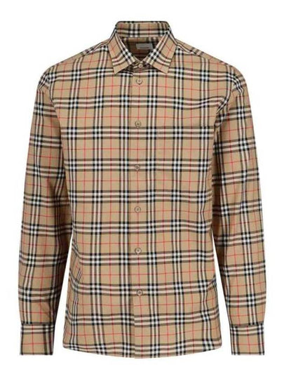 Vintage Check Pattern Long Sleeve Shirt Beige - BURBERRY - BALAAN 2