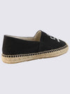 Canae Embroidered Logo Canvas Espadrilles Shoes Black - ISABEL MARANT - BALAAN 3