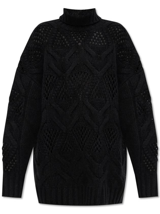 Sportmax Wool Turtleneck Edicola, Women's, Black - MAX MARA SPORTMAX - BALAAN 1