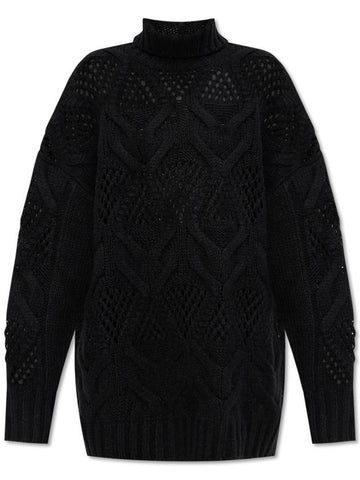 Sportmax Wool Turtleneck Edicola, Women's, Black - MAX MARA SPORTMAX - BALAAN 1