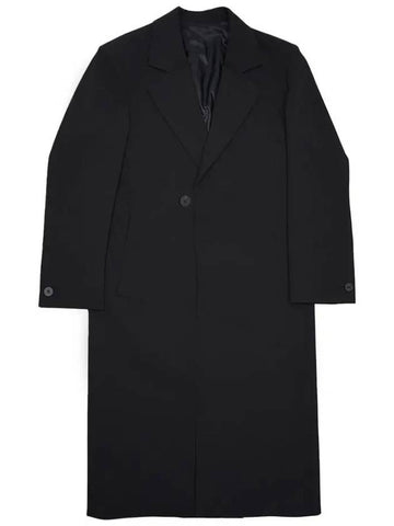 Men's Single Long Coat Black W241HC01912B - WOOYOUNGMI - BALAAN 1