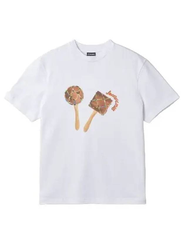 Jacquemus Le Maraca short sleeve t shirt white - JACQUEMUS - BALAAN 1