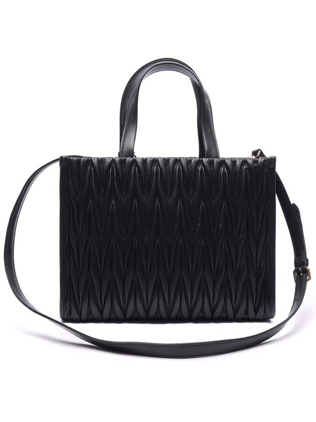 Matelasse Nappa Leather Tote Bag Black - MIU MIU - BALAAN 5