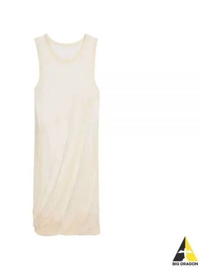 Bubble Knit Sleeveless Midi Dress Ivory - HELMUT LANG - BALAAN 2