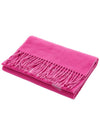 Lecharpe Fringe Logo Virgin Wool Muffler Pink - JACQUEMUS - BALAAN 3