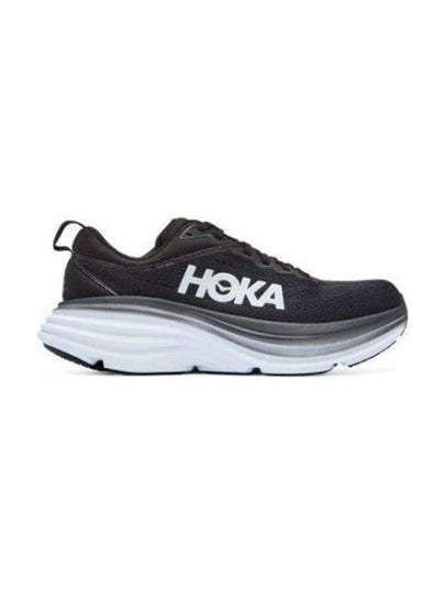 Women's Bondi 8 Wide Low Top Sneakers Black - HOKA ONE ONE - BALAAN 2