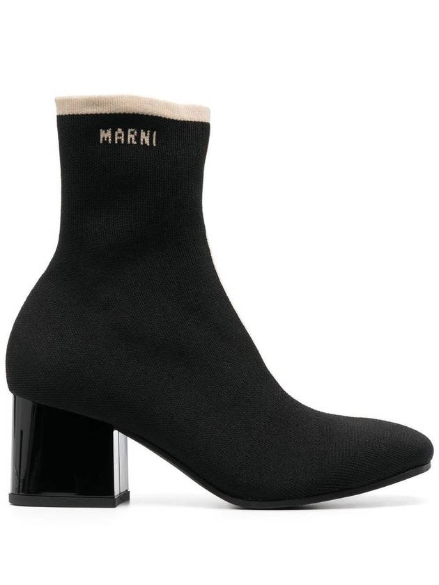 jacquard Chelsea boots black - MARNI - BALAAN 2