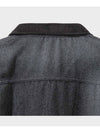 Vintage washed wool half zip-up jacket charcoal - FFEFF STUDIO - BALAAN 8