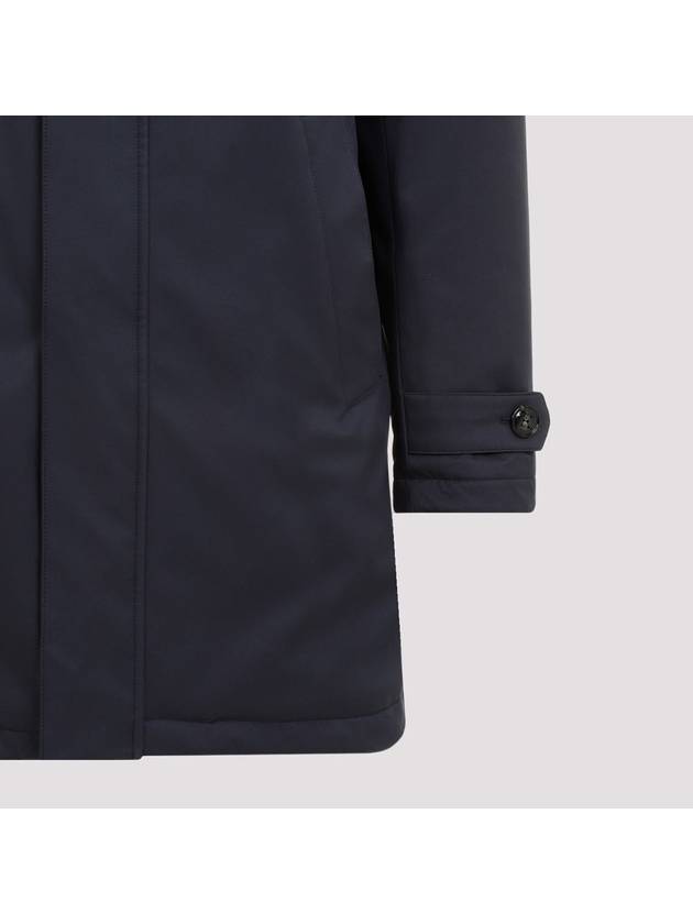 Single Breasted Straight Hem Zip-Up Jacket Navy - KITON - BALAAN 4