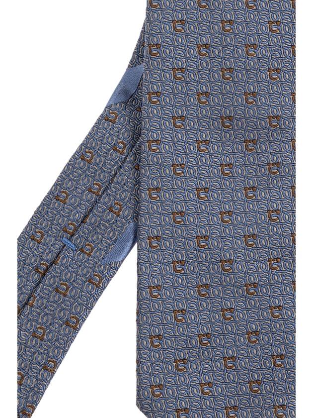 FERRAGAMO Silk Tie, Men's, Blue - SALVATORE FERRAGAMO - BALAAN 4