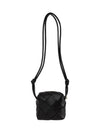 Cassette Intrecciato Mini Shoulder Bag Black - BOTTEGA VENETA - BALAAN 2