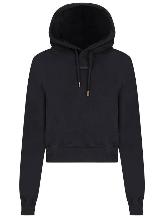 Le Sweatshirt Gros Grain Cotton Hoodie Black - JACQUEMUS - BALAAN 2