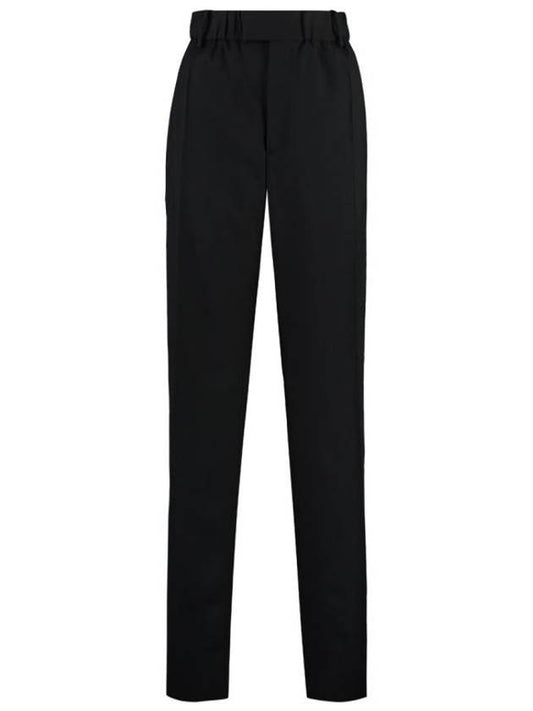 Light Wool Wide Leg Pants Black - BOTTEGA VENETA - BALAAN.