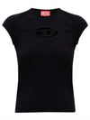 T Angie Peekaboo Logo Short Sleeve T-Shirt Black - DIESEL - BALAAN 2