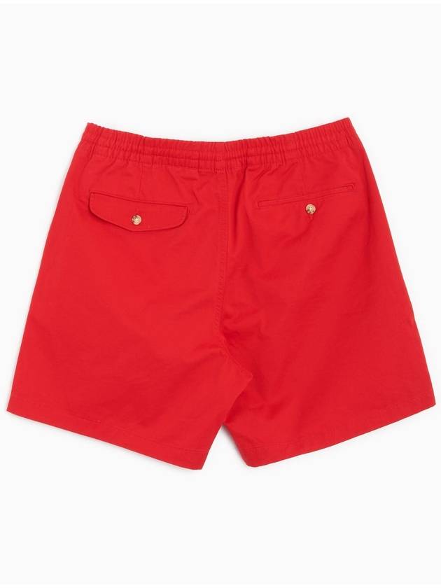 Men's Embroidered Pony Prepster Shorts Red - POLO RALPH LAUREN - BALAAN 3