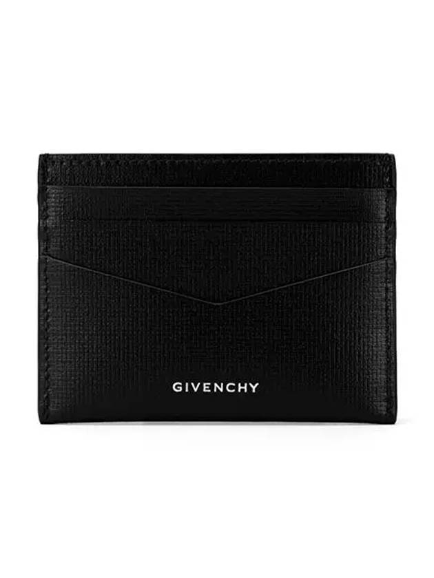 Leather Logo Card Wallet Black - GIVENCHY - BALAAN 3