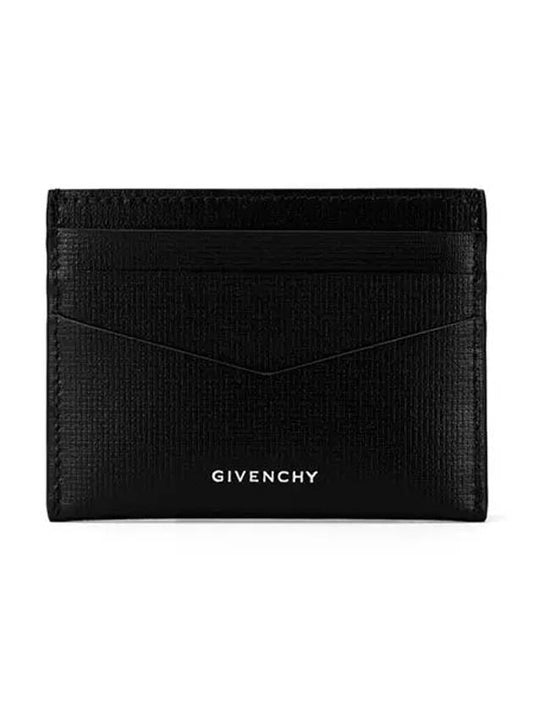 Leather Logo Card Wallet Black - GIVENCHY - BALAAN 2