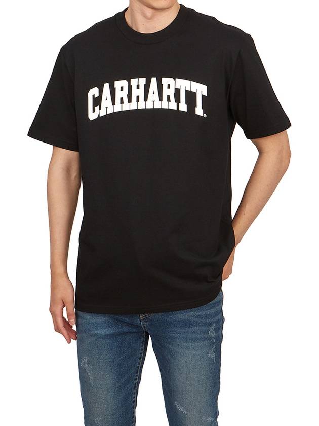 University Short Sleeve T-Shirt Black - CARHARTT WIP - BALAAN 5