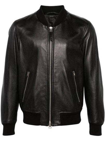 Leather Bomber Jacket Black - TOM FORD - BALAAN 2